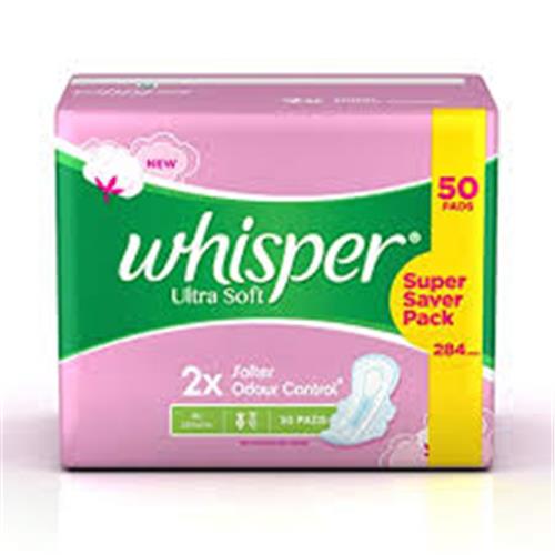 WHISPER ULTRA SOFT XL 50Pads.